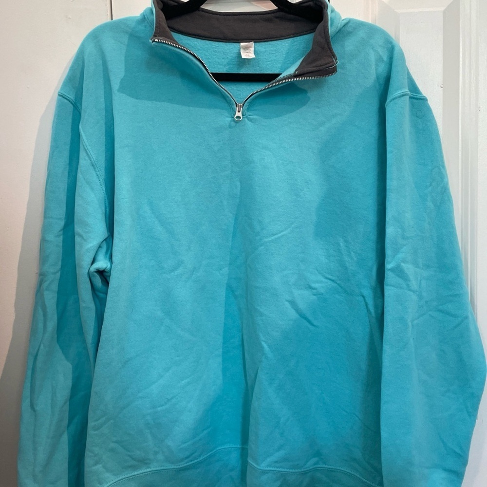 Fruit of the Loom Blue Zip Up Sweater
